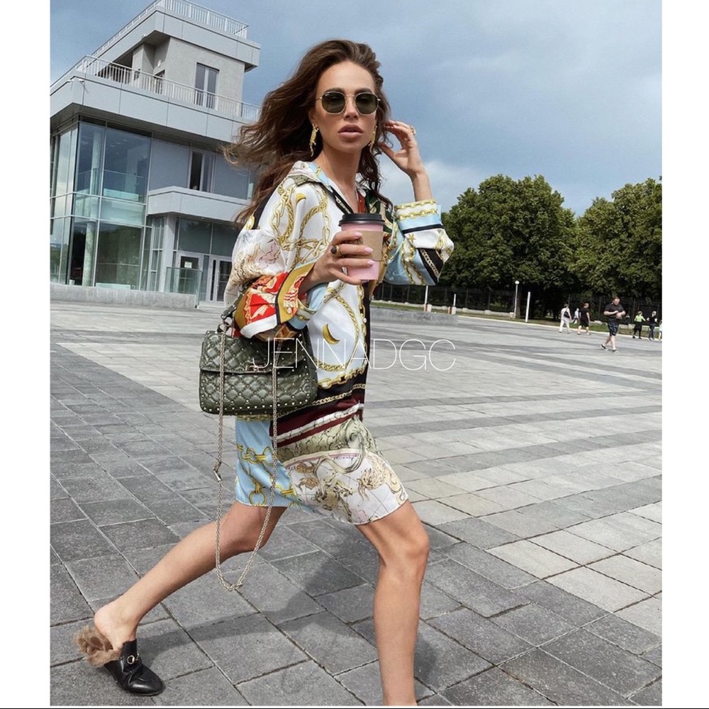 NWT Zara oversized patchwork shirt - Picture 6 of 17